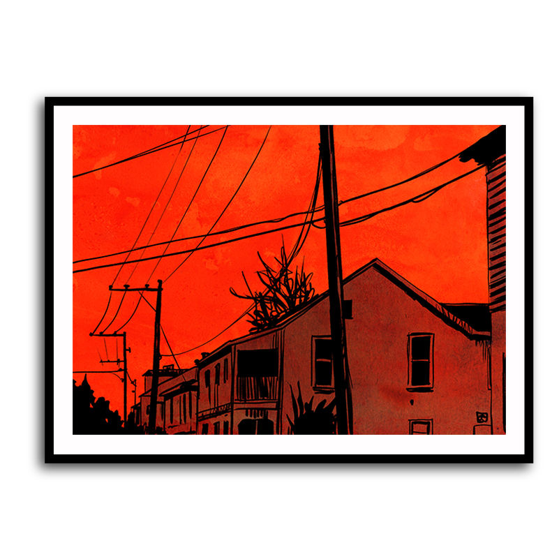 Red Sky Wall Art