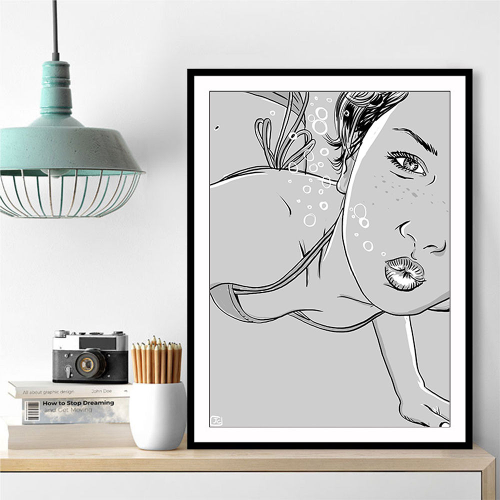 Underwater Kiss Wall Art