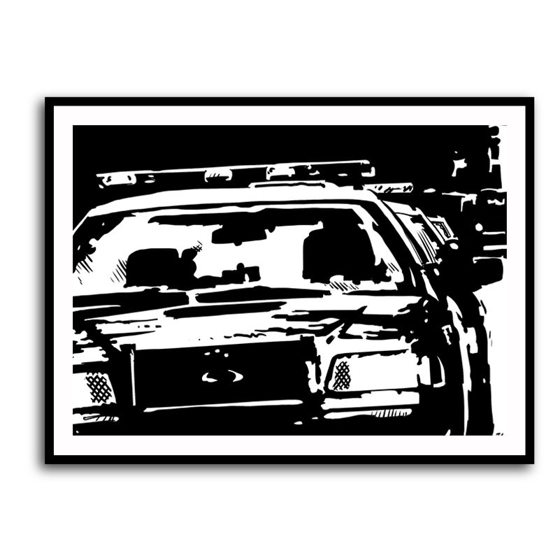 Police Cars Wall Art