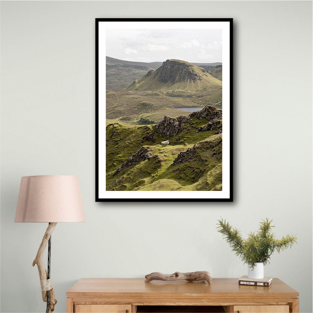 Quiraing Landscape on Scotland Isle of Skye