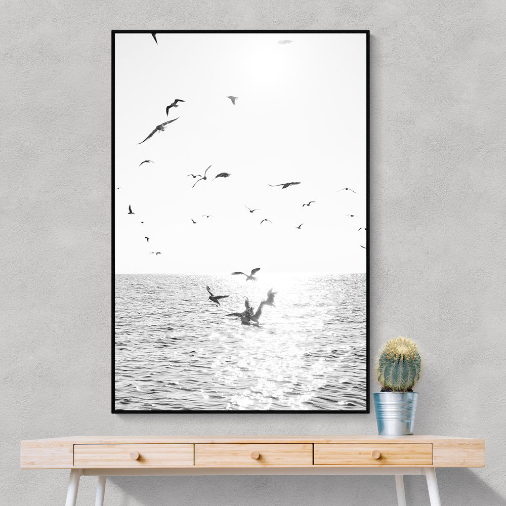 Seagulls At Sea