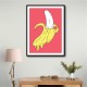 Melting Pink Banana Wall Art