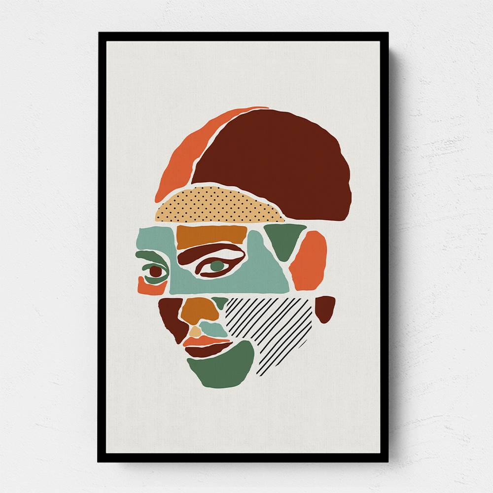 Color Abstract Faces #1 Wall Art