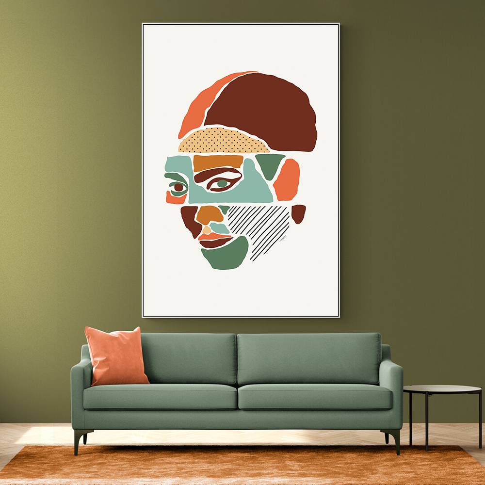 Color Abstract Faces #1 Wall Art