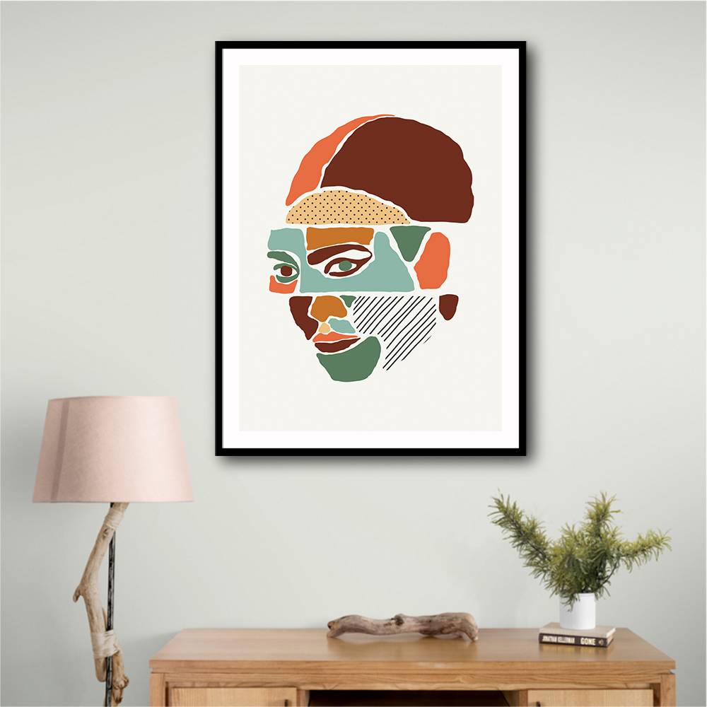 Color Abstract Faces #1 Wall Art