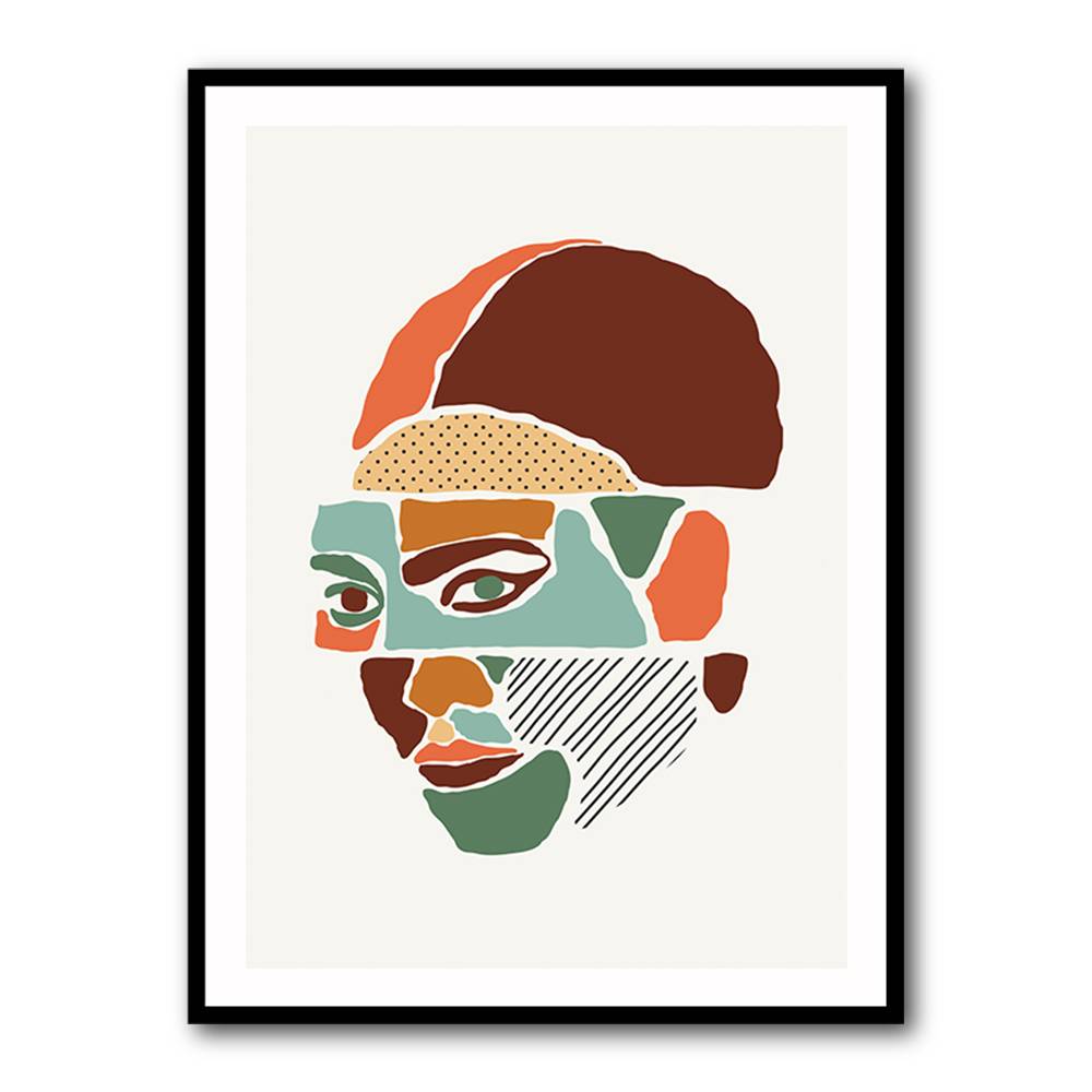 Color Abstract Faces #1 Wall Art