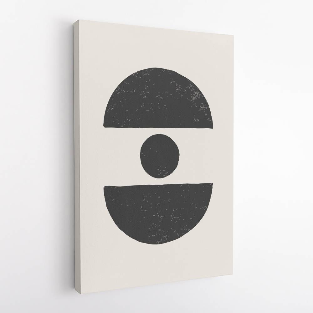 Black Abstract Shapes Series #4 Wall Art