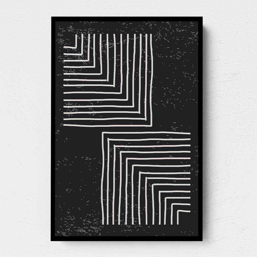Black And White Line #1 Wall Art