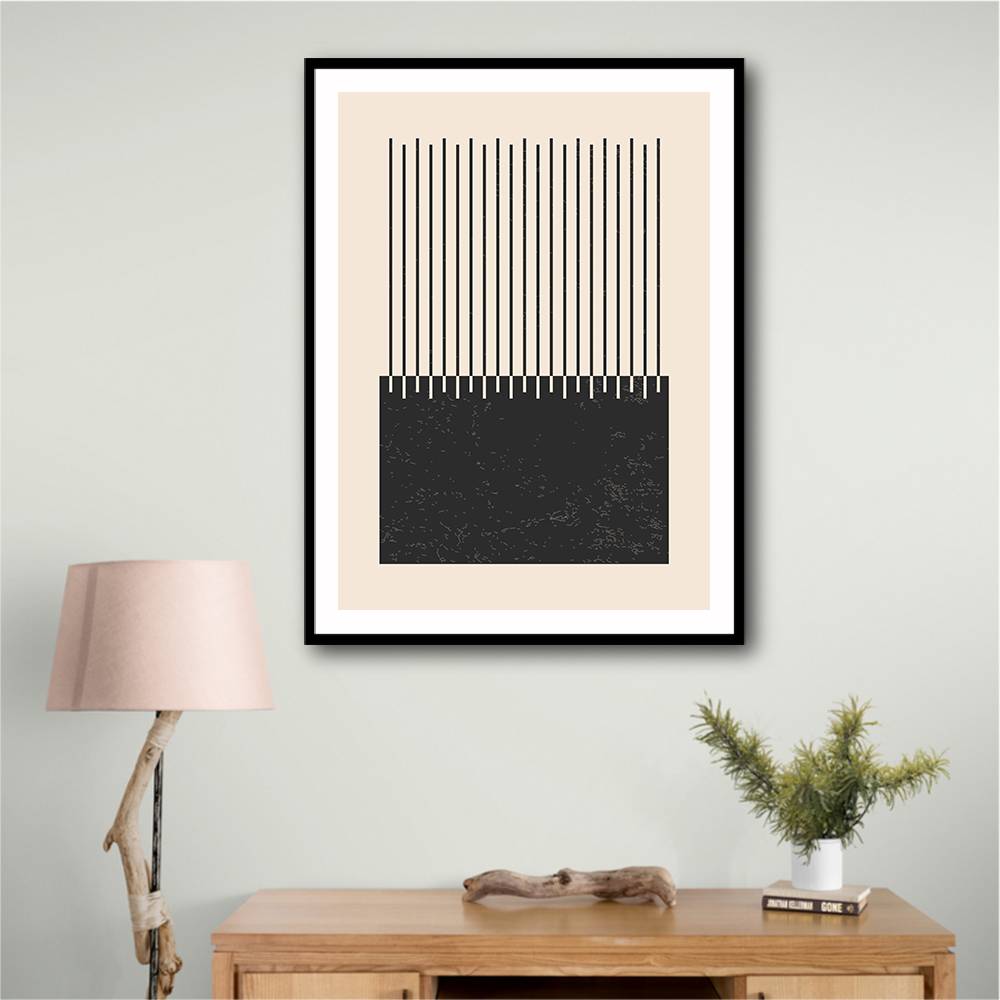 Black And White Line Series #2 Wall Art