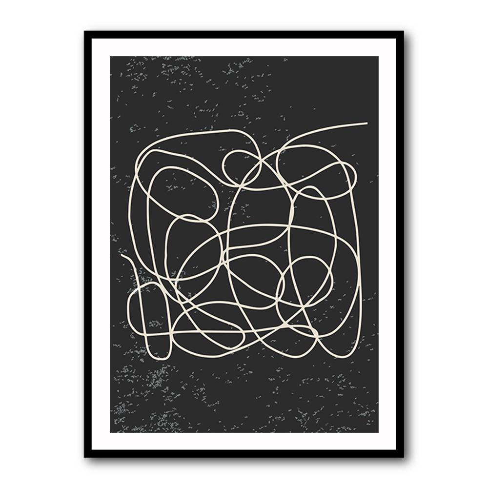 Black And White Lines #1 Wall Art