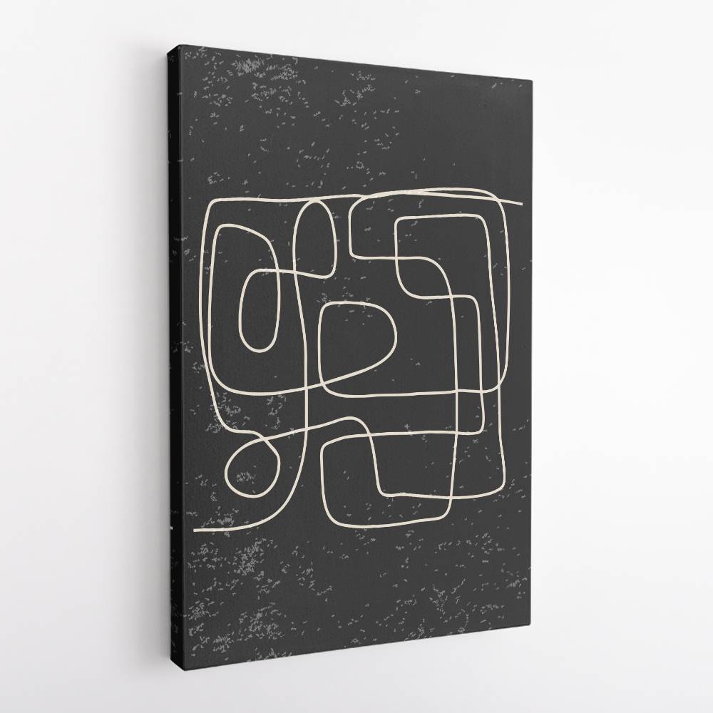 Black And White Lines #3 Wall Art