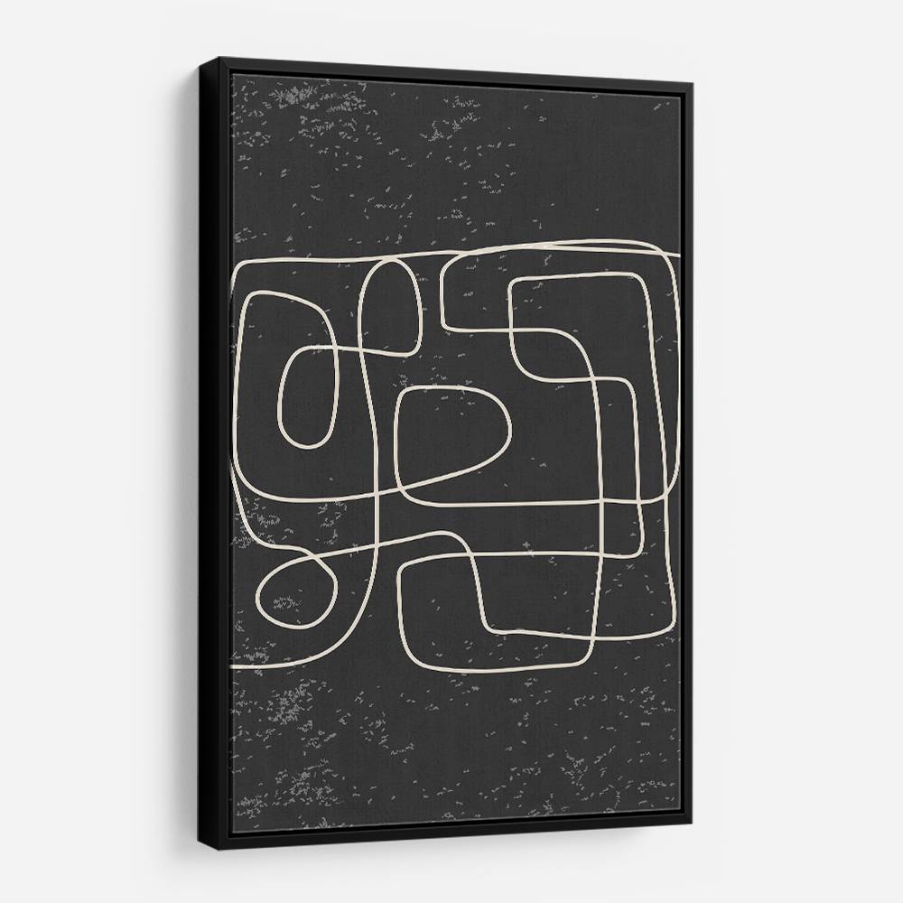 Black And White Lines #3 Wall Art