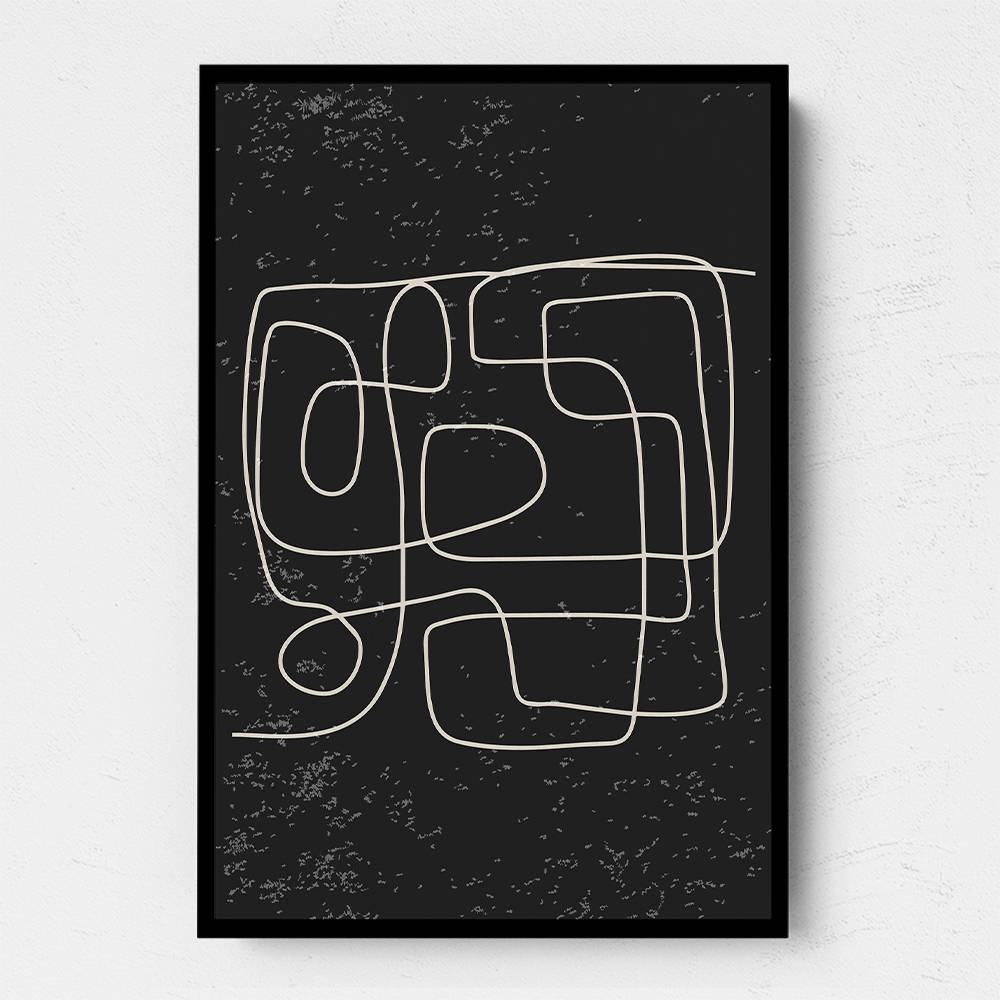 Black And White Lines #3 Wall Art