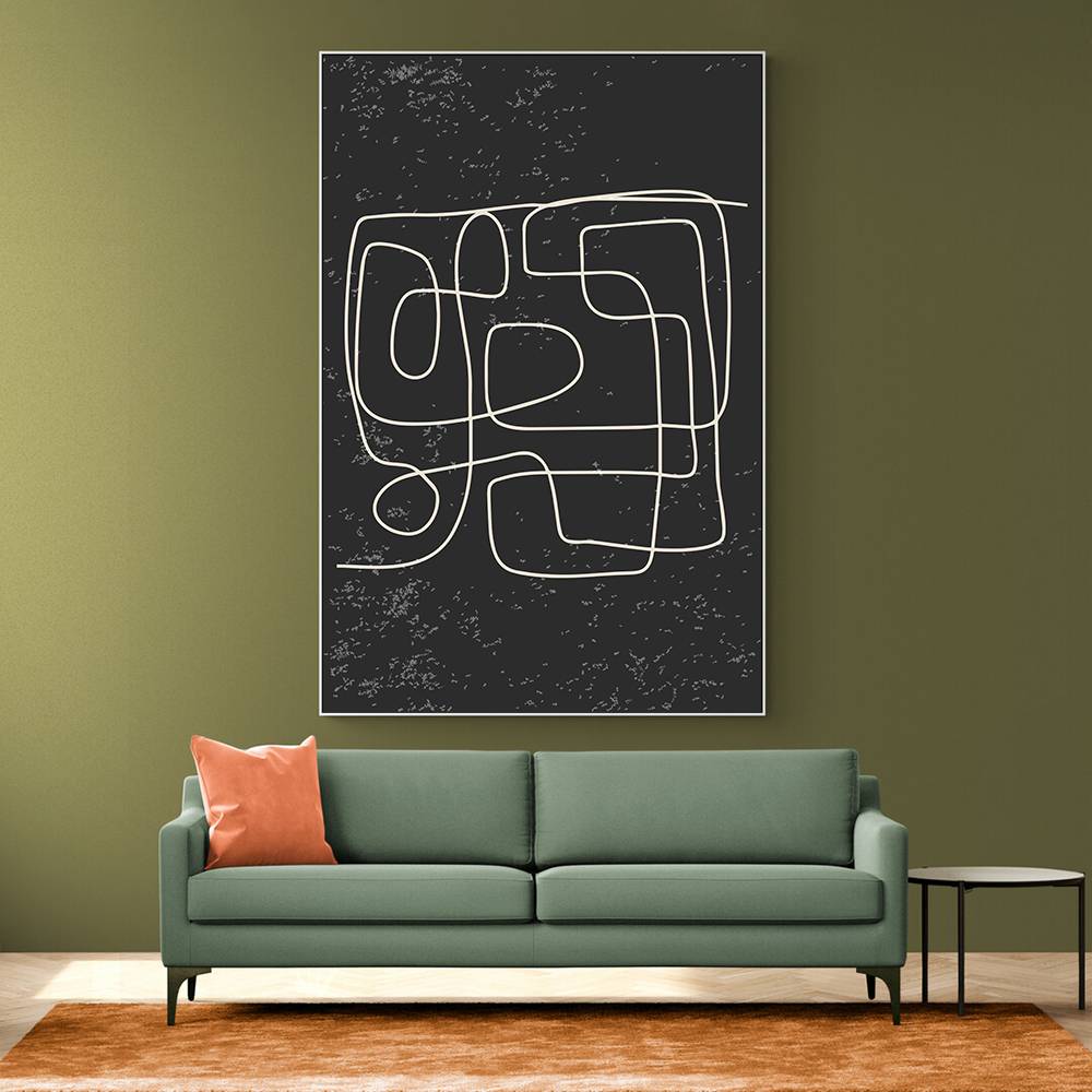 Black And White Lines #3 Wall Art