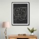 Black And White Lines #3 Wall Art