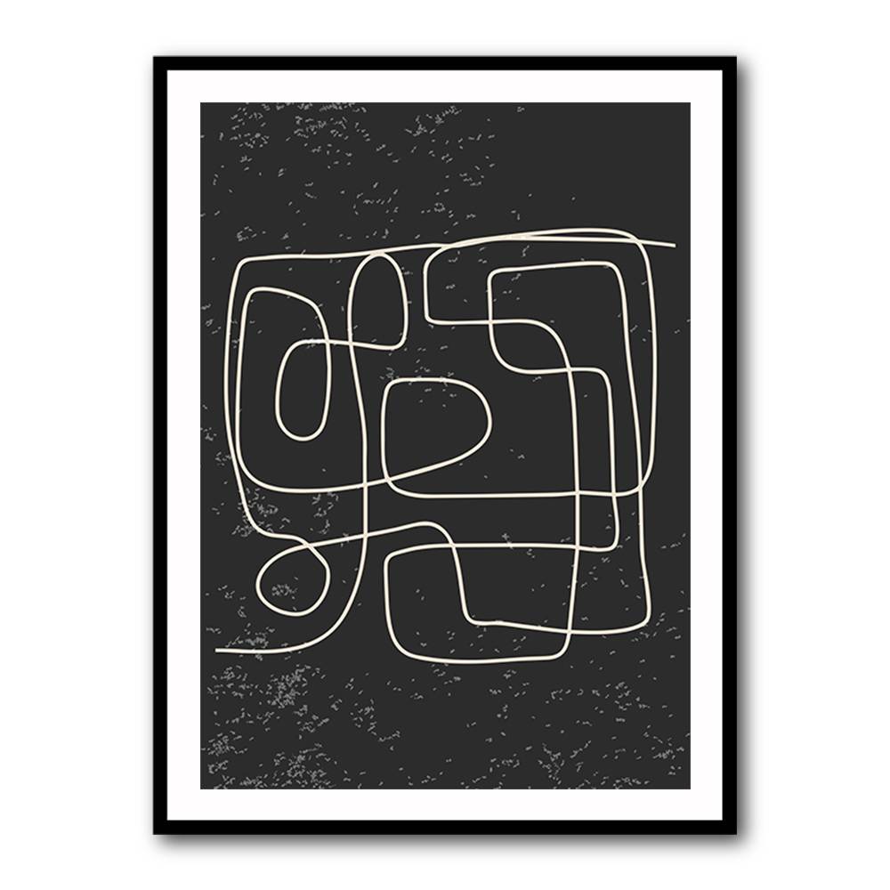 Black And White Lines #3 Wall Art