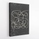 Black And White One Line #1 Wall Art