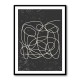 Black And White One Line #1 Wall Art