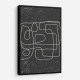 Black And White One Line #2 Wall Art