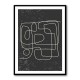 Black And White One Line #2 Wall Art