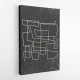 Black And White One Line #3 Wall Art
