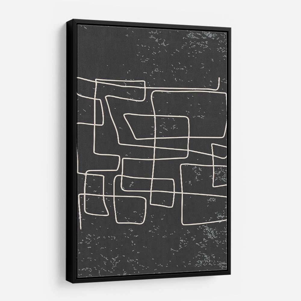 Black And White One Line #3 Wall Art