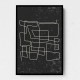 Black And White One Line #3 Wall Art