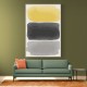 Black And Yellow Watercolor #1 Wall Art