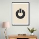 Black Minimal Shapes Series #8 Wall Art