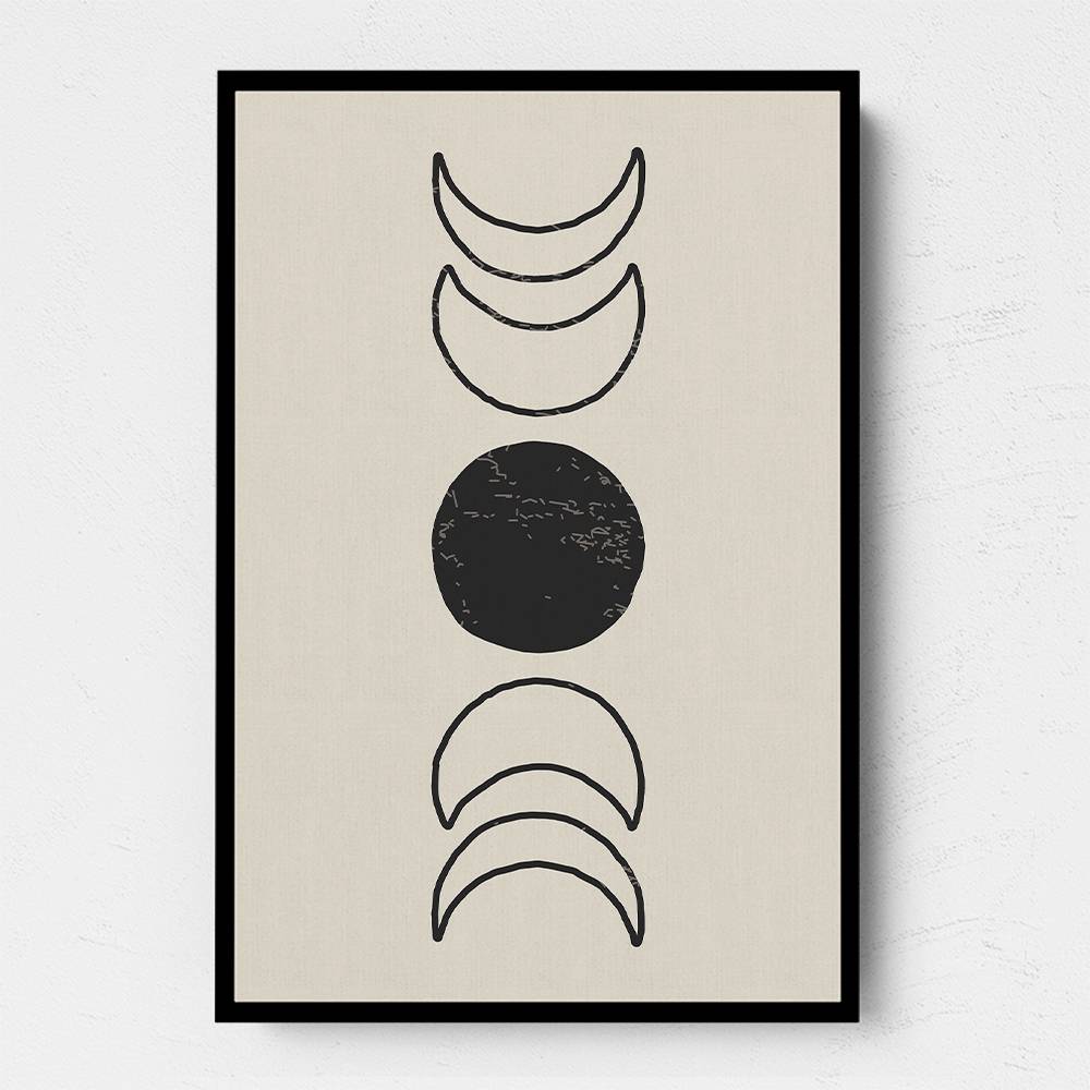 Boho Sun and Moon #1 Wall Art