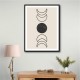 Boho Sun and Moon #1 Wall Art