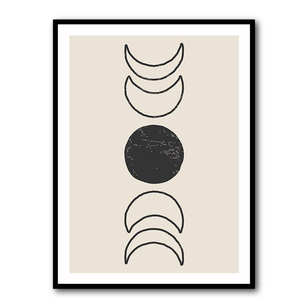 Boho Sun and Moon #1 Wall Art