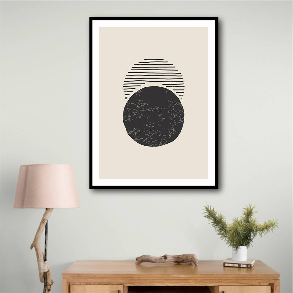 Boho Sun and Moon #2 Wall Art