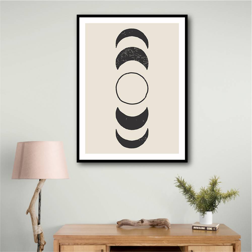 Boho Sun and Moon #3 Wall Art