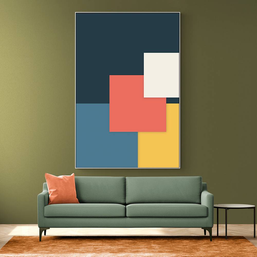 Bright Geometric Series #1 Wall Art