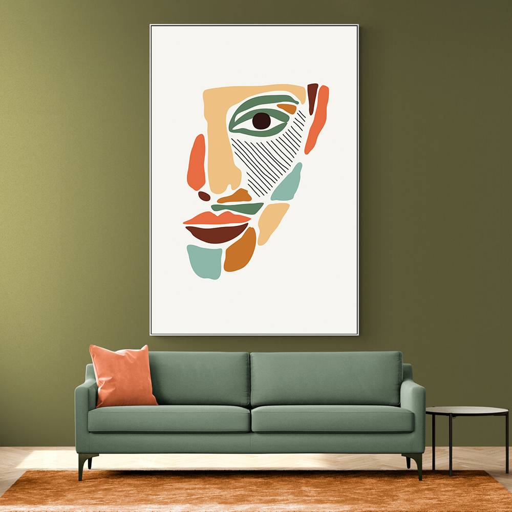 Color Abstract Faces #2 Wall Art