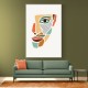 Color Abstract Faces #2 Wall Art