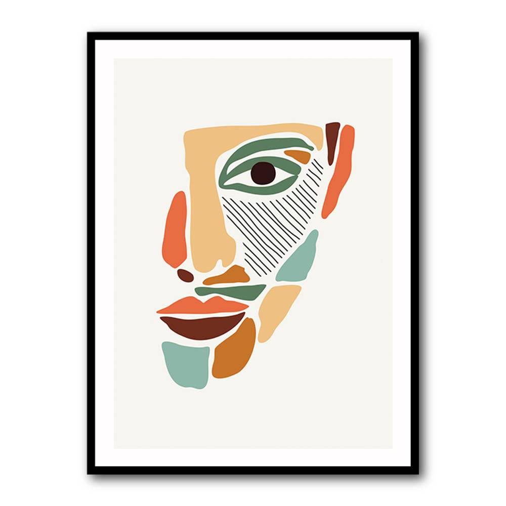 Color Abstract Faces #2 Wall Art