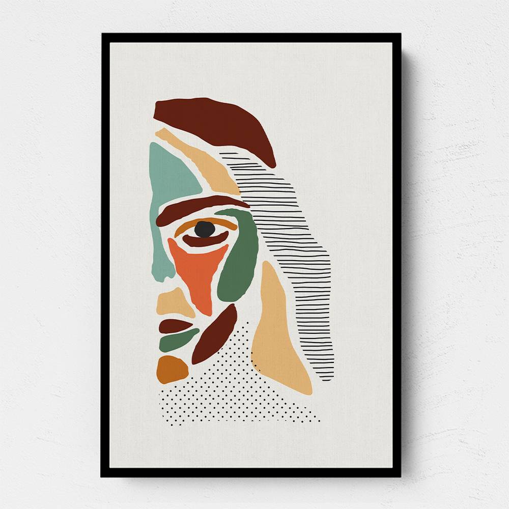 Color Abstract Faces #3 Wall Art