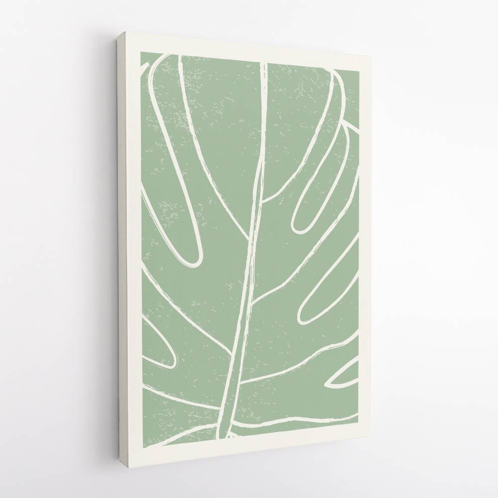 Minimal Monstera Collection #1 Wall Art