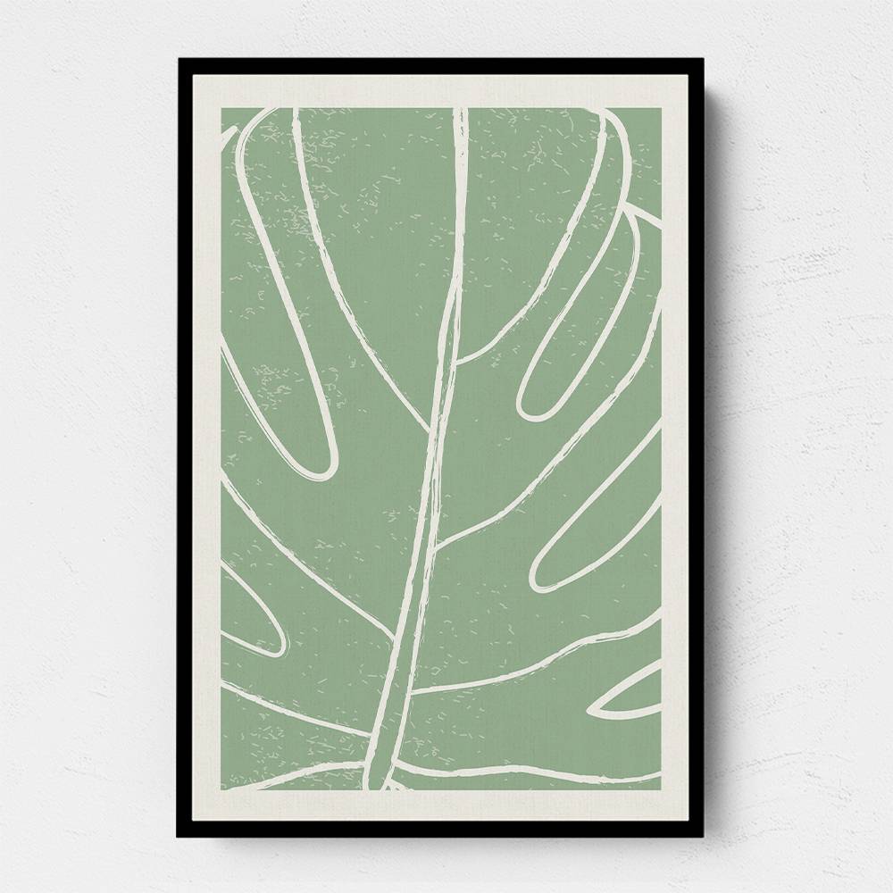 Minimal Monstera Collection #1 Wall Art