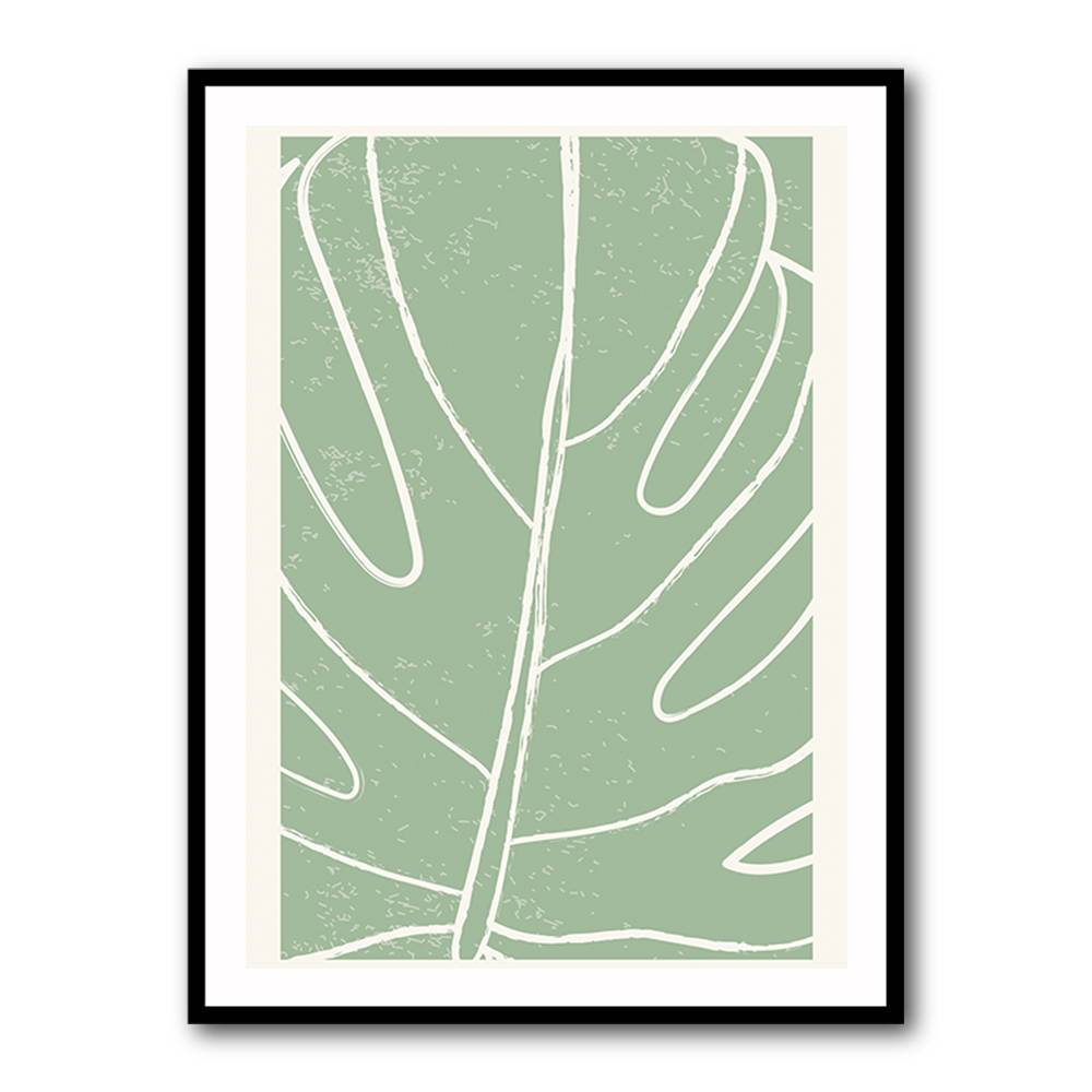 Minimal Monstera Collection #1 Wall Art