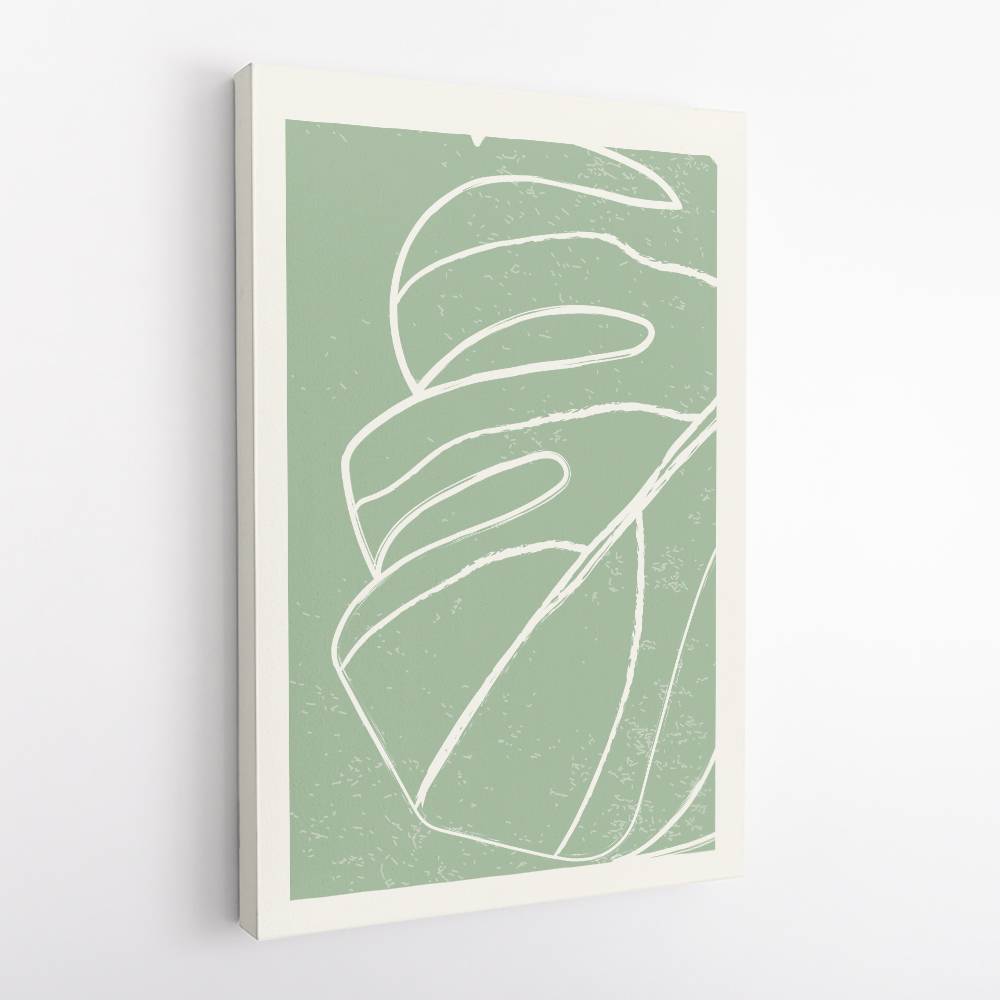 Minimal Monstera Collection #2 Wall Art