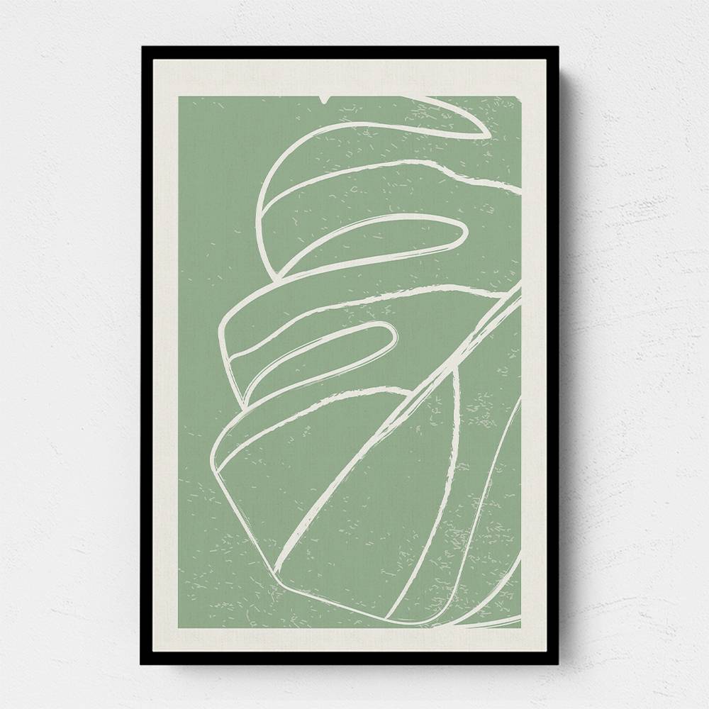 Minimal Monstera Collection #2 Wall Art