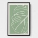 Minimal Monstera Collection #2 Wall Art