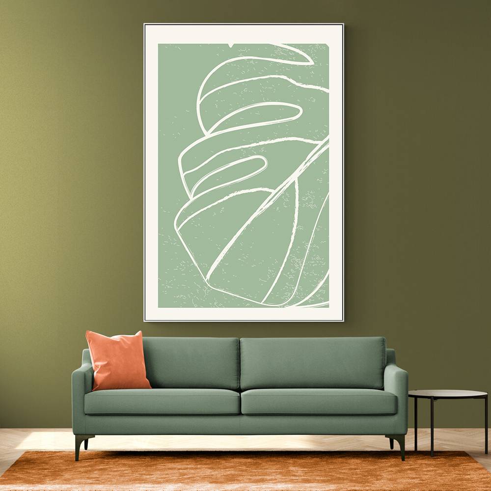 Minimal Monstera Collection #2 Wall Art
