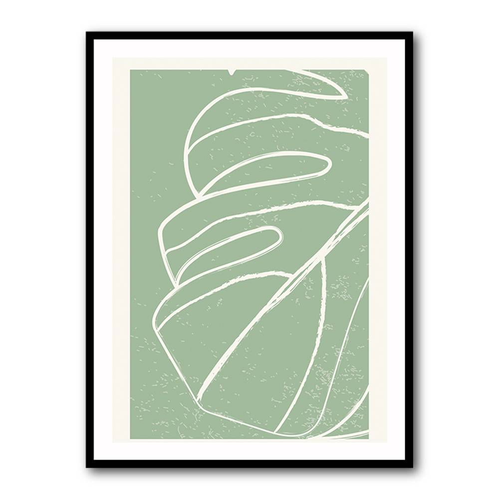 Minimal Monstera Collection #2 Wall Art