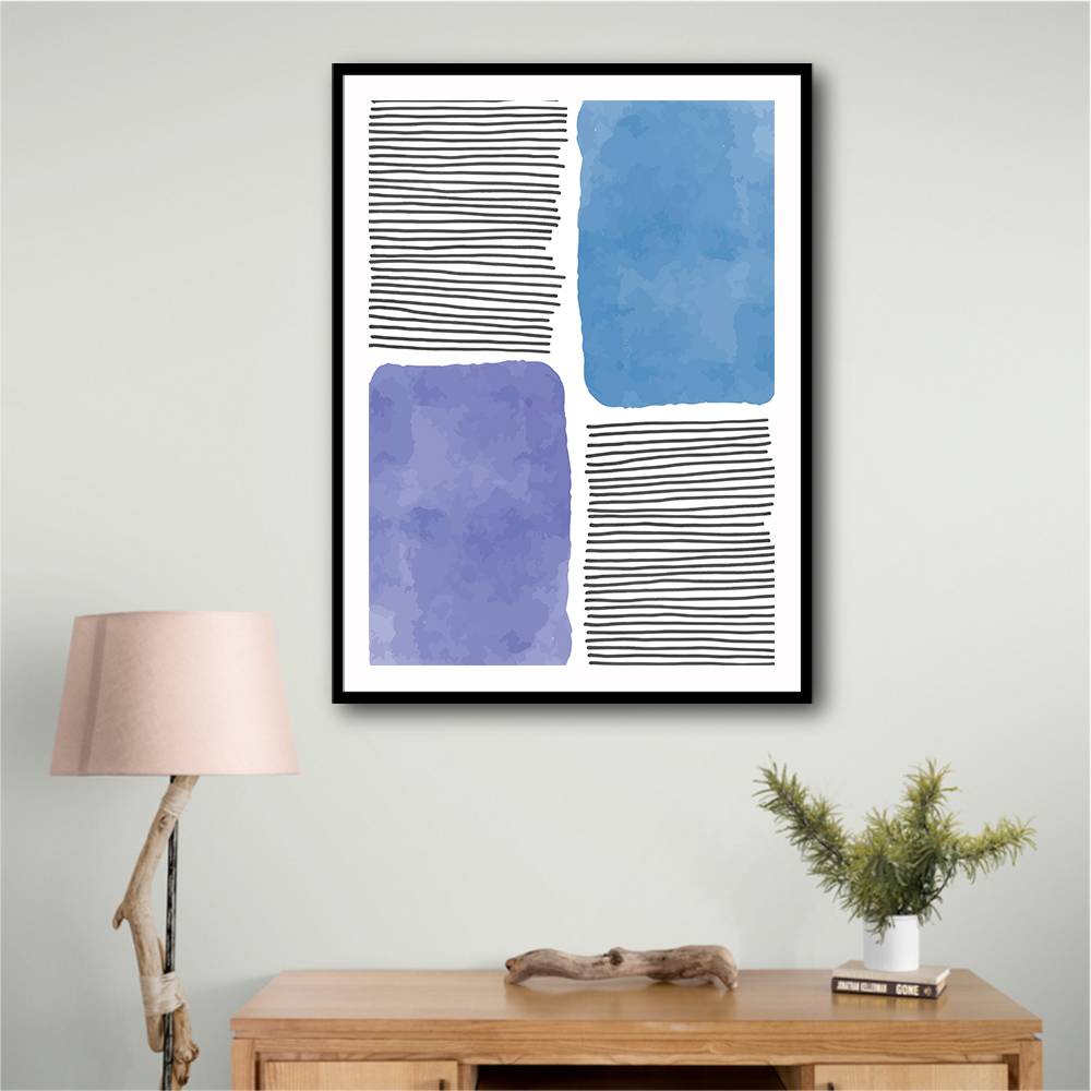 Watercolor Lines Series #1 Wall Art