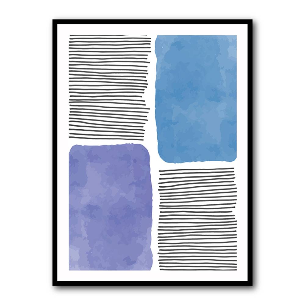 Watercolor Lines Series #1 Wall Art