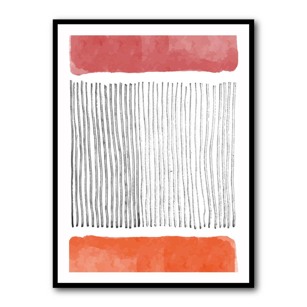 Watercolor Lines Series #4 Wall Art
